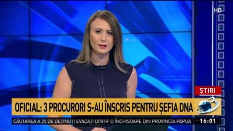 Cine sunt ceilalţi trei procurori care s-au &icirc;nscris pentru şefia DNA