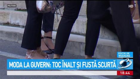 Moda la Guvern: Toc &icirc;nalt și fusta scurtă