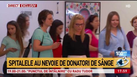 Ministrul Sănătăţii trage un semnal de alarmă. Spitalele au nevoie de donatori de s&acirc;nge.