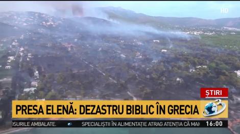 Imagini apocaliptice cu dezastrul din Grecia