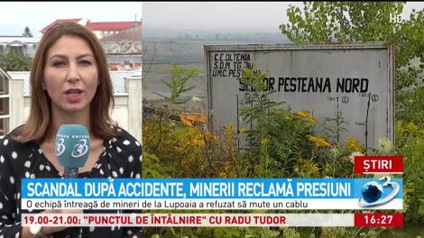 Scandal după accidente, minerii reclamă presiuni