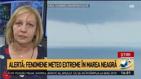 România, lovită de noi fenomene extreme! Imagini halucinante surprinse în largul Mării Negre! Meteorologii avertizează că românii vor avea parte de o vare indiană, după ploile torențiale