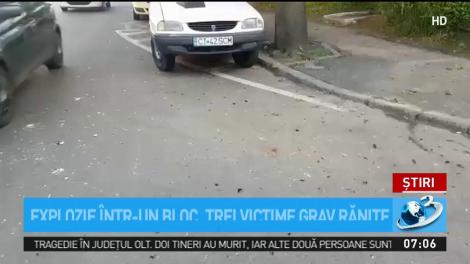 Explozie puternică &icirc;ntr-un bloc din Constanţa