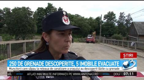 A fost panică &icirc;n Topliţa. Au fost găsite peste 250 de grenade