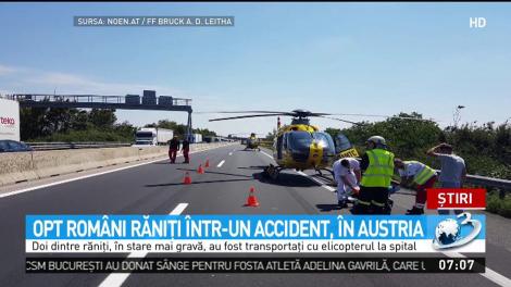 Opt rom&acirc;ni au fost răniţi &icirc;ntr-un accident &icirc;n Austria