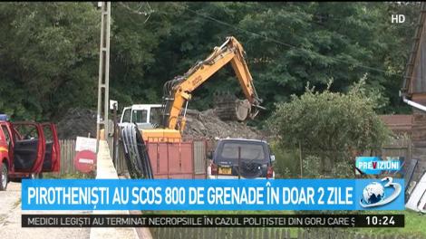Pirotehniştii au scos 800 de grenade &icirc;n doar două zile