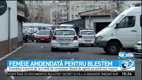Femeie amendată pentru blestem