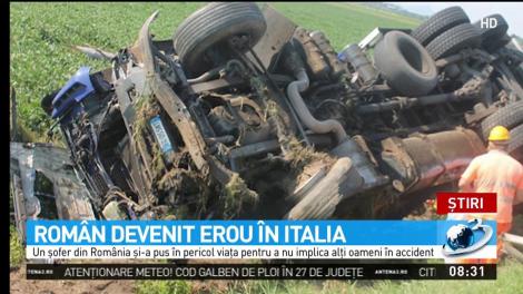 Un român a devenit erou în Italia, după ce a evitat un accident