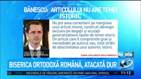 Biserica Ortodoxă Rom&acirc;nă, atacată dur