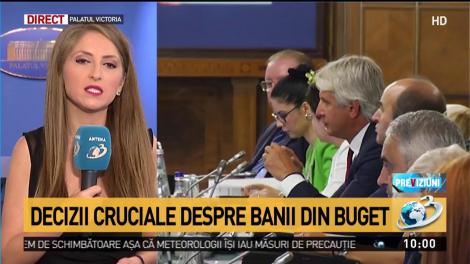 &Icirc;nt&acirc;lnire de urgență la Guvern. Decizii cruciale despre banii din buget