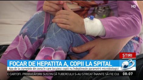 Focar de hepatită A, copii la spital