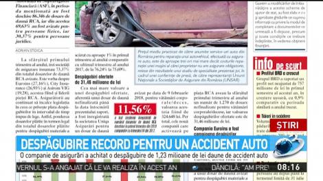 Despăgubire record pentru un accident auto
