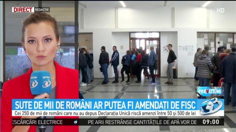 Sute de mii de rom&acirc;ni ar putea fi amendaţi de Fisc