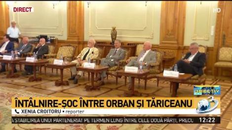 &Icirc;nt&acirc;lnire-șoc &icirc;ntre Orban și Tăriceanu pentru unitatea dreptei
