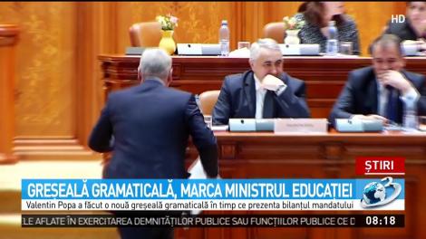 Greşeală gramaticală, marca ministrul Educaţiei