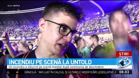 Incendiu pe scenă la Untold imediat după ceremonia de deschidere