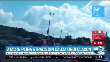 Atac &icirc;n plină stradă la T&acirc;rgu Mureş, din cauza unui claxon