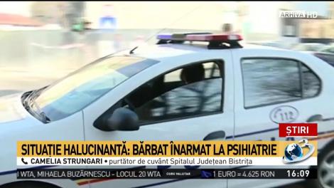 Situaţie halucinantă &icirc;ntr-un spital din Bistriţa-Năsăud cu un bărbat &icirc;narmat