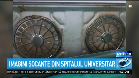 Imagini șocante la Spitalul Universitar din București