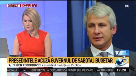 Eugen Teodorovici: Nu suntem la piaţă, nu facem negocieri