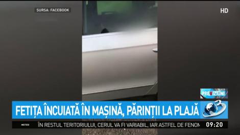 Copil &icirc;ncuiat &icirc;n mașină. Părinții săi erau la plajă