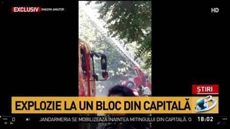 Incendiu puternic &icirc;n Capitală. Opt butelii au explodat &icirc;ntr-un bloc