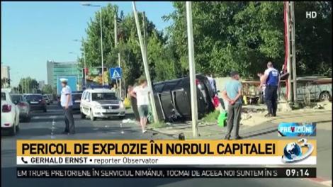 Circulaţie restricţionată în PIPERA. Este pericol de explozie! Un grav accident a avut loc