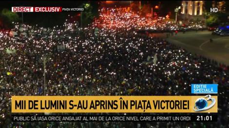 S-au aprins luminile &icirc;n Piața Victoriei