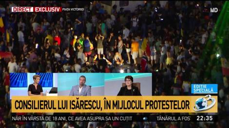 Consilierul lui Isărescu, printre protestatari. Au existat 12 situații de urgență
