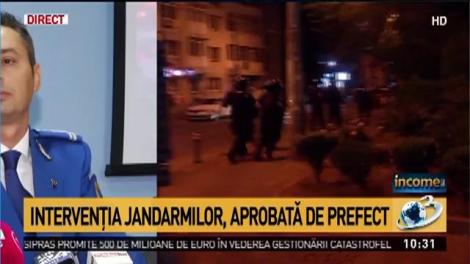 Bilanțul Jandarmeriei, după protest: Intervenția a fost justificată