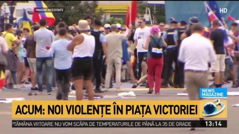 Noi violențe &icirc;n Piața Victoriei