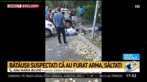 Bătăușii suspectați că au furat arma, săltați de poliție