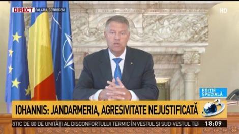 Klaus Iohannis, declarații de presă după violențele din Piața Victoriei: „Atitudinea civică a fost asupru pedepsită. E impresionantă mobilizarea românilor din țară și de pretutindeni”