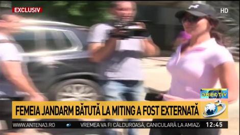 Exclusiv! Imagini cu t&acirc;năra de la Jandarmerie după ce a fost externată