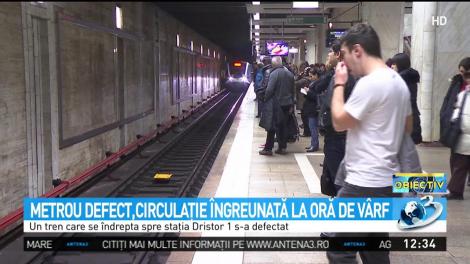 Metrou defect, circulaţie &icirc;ngreunată la oră de v&acirc;rf