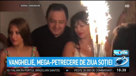 Vanghelie, mega-petrecere de ziua soției