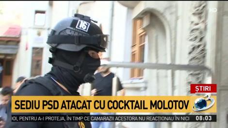 Sediul PSD Focşani, atacat cu cocktail mototov