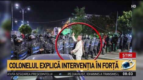 Şeful Brigăzii Speciale a Jandarmeriei, recunoaşte că el este "omul &icirc;n alb". Ce spune despre intervenția jandarmilor