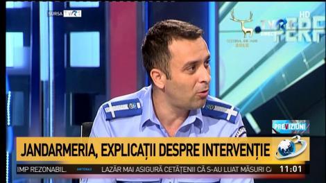 Jandarmeria, explicații despre intervenție