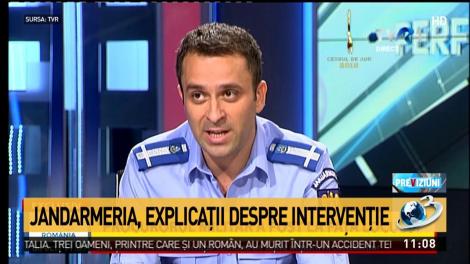 Jandarmeria, scuze după intervenția din 10 august
