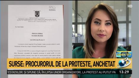 Surse: Procurorul de la proteste, anchetat de Inspecția Judiciară