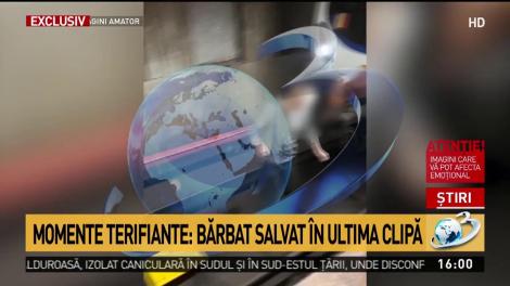VIDEO! Momentul șocant în care un bărbat a vrut să se sinucidă la metrou, în stația Constantin Brâncoveanu! Atenție, imagini care vă pot afecta emoțional
