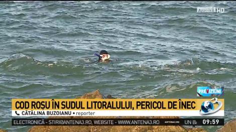 Cod roșu &icirc;n sudul litoralului! Salvamarii caută un bărbat dispărut &icirc;n mare