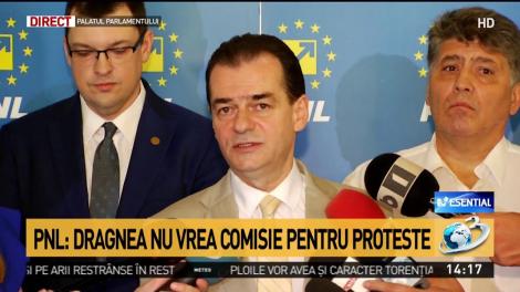 Liberalii acuză un sabotaj în Parlament. PNL: Dragnea nu vrea comisie pentru proteste