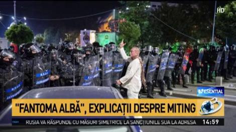 Șeful Brigăzii Speciale a Jandarmeriei, audiat la Parchetul General. &bdquo;Fantoma albă&rdquo; dă explicații despre miting