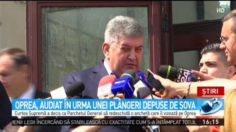 Oprea, audiat &icirc;n urma unei pl&acirc;ngeri depuse de Şova