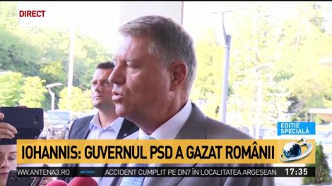 Klaus Iohannis, despre tentativa de asasinat a lui Liviu Dragnea