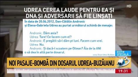 Noi pasaje-bombă din dosarul Udrea-Buzăianu