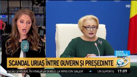 Scandal uriaş &icirc;ntre Guvern şi preşedinte