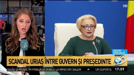 Scandal uriaş între Guvern şi preşedinte